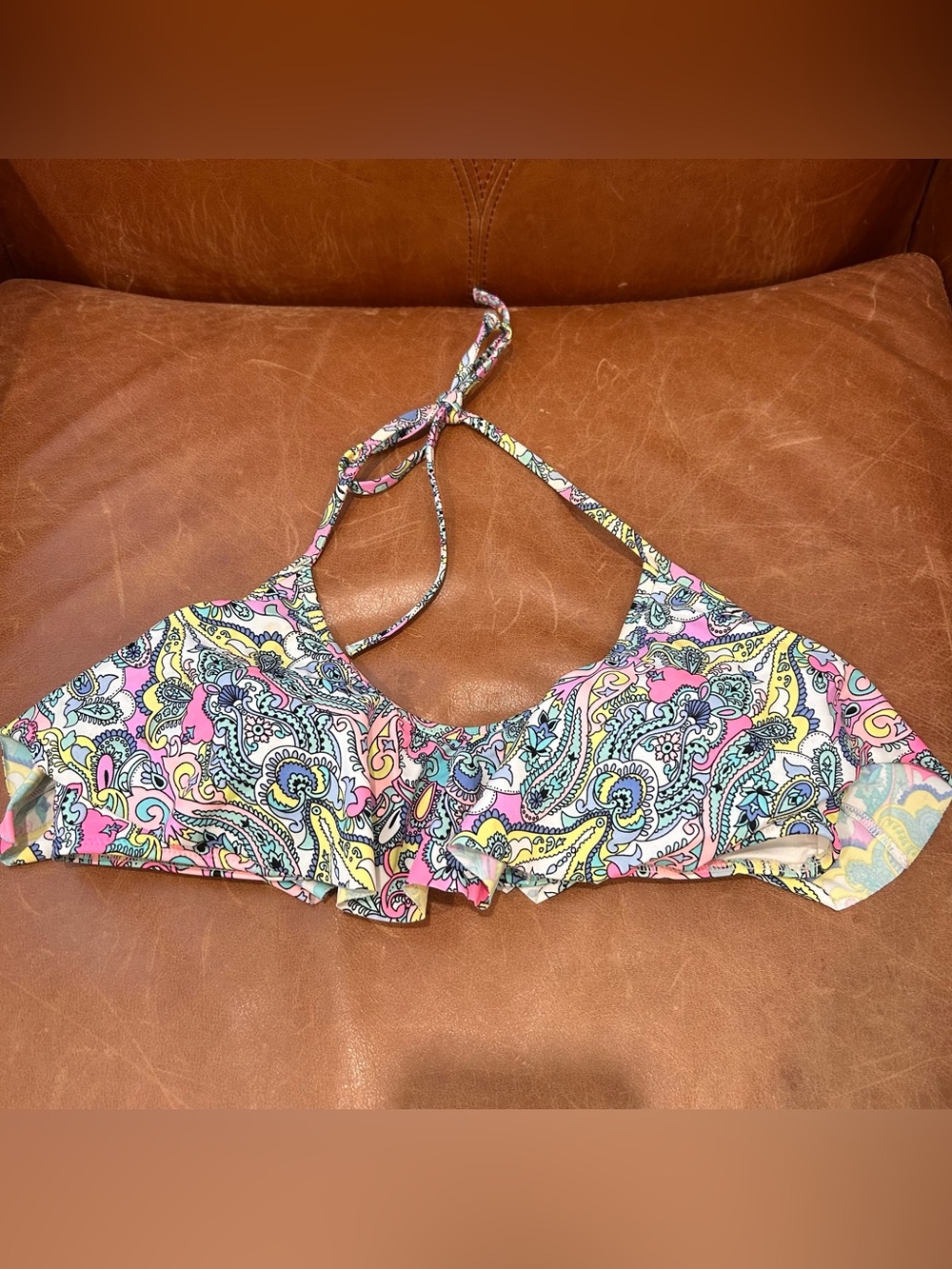 Victoria's Secret Pastel Paisley Halter Bikini Top